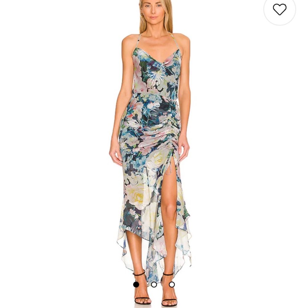 SAU LEE Frieda Dres in blue multi